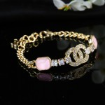 CHANEL Pink Diamond Double C Bracelet
