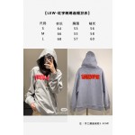 Loewe Grey Red Embroidered Cotton Hoodie