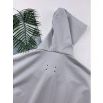 MM6- MAGIRA EMBROIDERED DIGITAL QUARTER SEAM HOOD PULLOVER