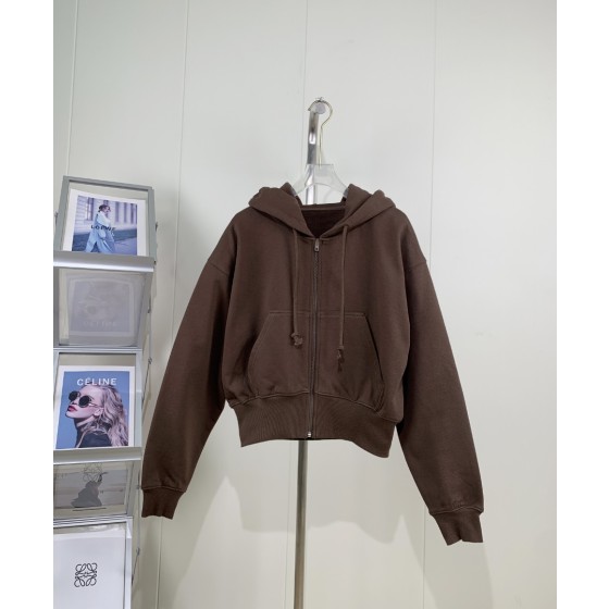 AC minimalist logo zipper jacket