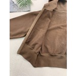 AC minimalist logo zipper jacket