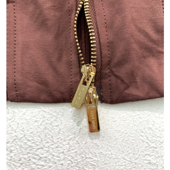 MIUMIU Retro Baseball Short Coat Drop Shoulder Small Silhouette Jacket