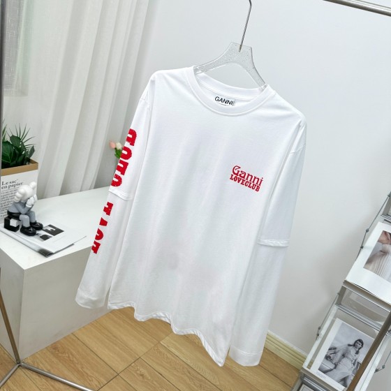GANNI Fake Two Long Sleeve T-shirts