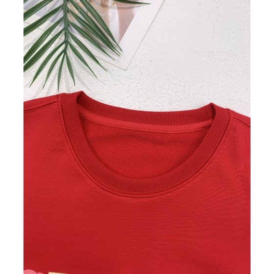 Chanel Small Fragrant Embroidered Colorful Character Logo Round Neck Sweater