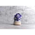 Nike Air Force 1'07 Skeleton QS Halloween Black Purple Glow Skeleton Limited Casual Board Shoe
