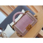 𝗖𝗵𝗮𝗻𝗲𝗹 𝗟𝗲𝗯𝗼𝘆 进口蟒蛇皮 内配小羊皮 最新款重金属手柄包