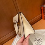 Halzan 25cm New stock tc leather i2 cream white spell 2S sesame color silver buckle