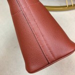 Bolide 27cm Imported original Epsom leather Half hand waxed stitching burgundy silver buckle