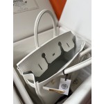 Birkin 30cm original calfskin togo pure white Snow White gold buckle top hand sewn
