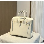 birkin25 import togo mushroom white gold buckle silver buckle all handmade