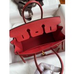 Birkin 25cm Epsom Leather National Flag Red Gold Buckle
