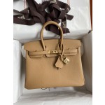 Birkin 25cm Epsom leather Biscuit color 🍪 Gold buckle