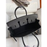 Birkin 25cm Epsom Leather Black Silver Buckle