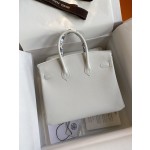 Birkin 25cm Epsom Leather Pure White Gold Buckle