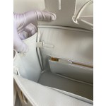 Birkin 25cm Epsom Leather Pure White Gold Buckle