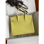 Birkin 25cm Epsom Leather Lemon Yellow 🍋 Gold Buckle