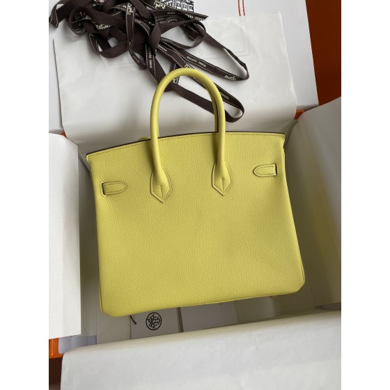 Birkin 25cm Epsom Leather Lemon Yellow 🍋 Gold Buckle