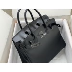 birkin30 antique bag box leather limited edition black buckle all hand sewn