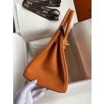 Birkin 25/30/35cm Imported Togo leather Orange Gold buckle