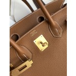 Birkin 25/30/35cm imported Togo leather gold brown gold buckle