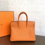 Birkin 30cm orange gold buckle Imported Togo leather Beeswax thread stitching