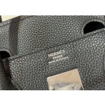 Birkin 30cm Black Silver buckle Imported Togo leather Beeswax thread stitching