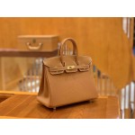 Birkin gold brown gold buckle togo France original beeswax thread