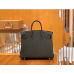 Birkin Black Silver Buckle togo French original beeswax thread