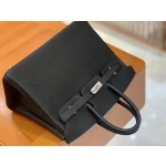 Birkin Black Silver Buckle togo French original beeswax thread