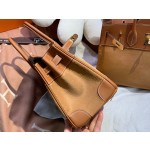 birkin30 imported cow hair ➕ golden brown swift full handmade gold buckle