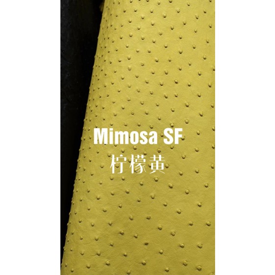 Hermes production of exclusive leather contact customer service custom South African wild ostrich skin:9R Lemon Yellow