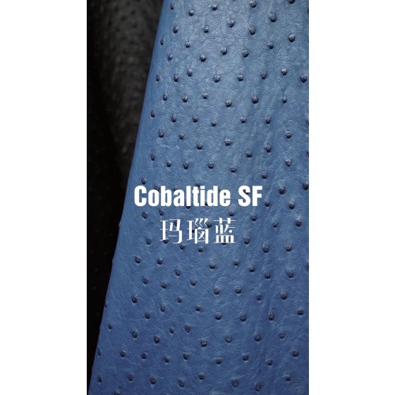 Hermes production of exclusive leather contact customer service custom South African wild ostrich skin:R2 Onyx Blue