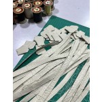 Hermes bag making process Bk25/30 milkshake white touch    The process of making crocodile skin pattern