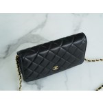 CHANEL 𝑾𝒐𝒄 Fat Choi Bag Entry Classic 𝑾𝒐𝒄𝒄 (Magnetic Closure) Black Sheep Gold🐑