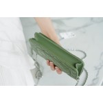 CHANEL 𝑾𝒐𝒄 Hairy Bag Entry Classic 𝑾𝒐𝒄𝒄𝑾𝒐𝒄 (Magnetic Closure) (Lambskin) Matcha Green