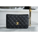 CHANEL 𝑾𝒐𝒄 hair bag metal ball 𝒘𝒐𝒄 black
