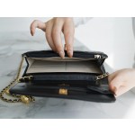 CHANEL 𝑾𝒐𝒄 hair bag metal ball 𝒘𝒐𝒄 black