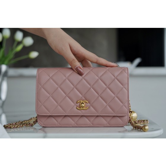 Chanel 𝑾𝒐𝒄 hair bag metallic ball 𝒘𝒐𝒄𝒄 dry rose pink