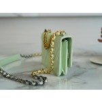 CHANEL 19Bag 𝑾𝒐𝒄 22C gold buckle light green