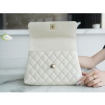 CHANEL 𝑪𝒐𝑪𝒐 𝒉𝒂𝒏𝒅𝒍𝒆 New Cowhide Handle Small Beige