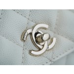 CHANEL 𝑪𝒐𝑪𝒐 𝒉𝒂𝒏𝒅𝒍𝒆 New Cowhide Handle Small Beige