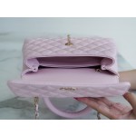 CHANEL 𝑪𝒐𝑪𝒐 𝒉𝒂𝒏𝒅𝒍𝒆 New Cowhide Handle Small Cherry Blossom Pink