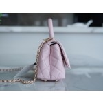 CHANEL 𝑪𝒐𝑪𝒐 𝒉𝒂𝒏𝒅𝒍𝒆 New Cowhide Handle 𝗠𝗶𝗡𝗶𝗡𝗶 Sakura Pink 🌸