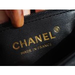 CHANEL 𝐂𝐨𝐂𝐨 𝐇𝐚𝐧𝐝𝐥𝐞 bag Lizard skin handle small black