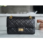 𝗖𝗵𝗮𝗻𝗲𝗹 Replica ❷. ❺❺ Italian [Montebello] tire cowhide 𝗠𝗶𝗻𝗶 black gold