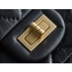 𝗖𝗵𝗮𝗻𝗲𝗹 Replica ❷. ❺❺ Italian [Montebello] tire cowhide 𝗠𝗶𝗻𝗶 black gold