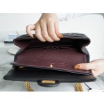 𝗖𝗵𝗮𝗻𝗲𝗹 Replica ❷. ❺❺ Italian [Montebello] Calfskin Small  Black Gold