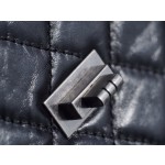 𝗖𝗵𝗮𝗻𝗲𝗹 Replica ❷. ❺❺ Italian [Montebello] Calfskin Small   Black Silver