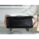 𝗖𝗵𝗮𝗻𝗲𝗹 𝗟𝗲𝗯𝗼 𝘆Italy 🇮🇹GR original lambskin：Small Black Silver