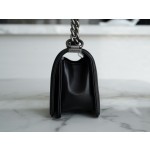 𝗖𝗵𝗮𝗻𝗲𝗹 𝗟𝗲𝗯𝗼 𝘆Italy 🇮🇹GR original lambskin：Small Black Silver